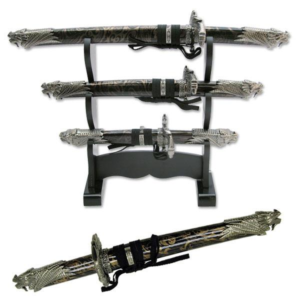 S-237/BK4 Samurai sword letter opener set 3 Piece set