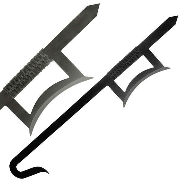Oriental Decoration Swords - C-616B HOOK SWORD 33.25" OVERALL, TWIN SWORD