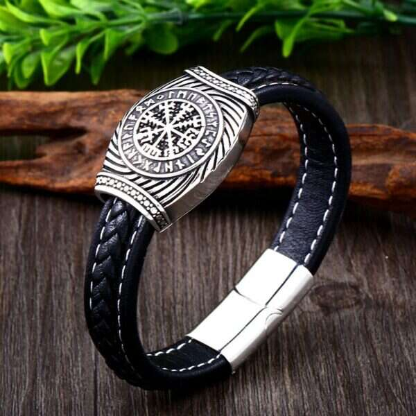 Armband - Nordisk mytologi - Vegvisir med runor