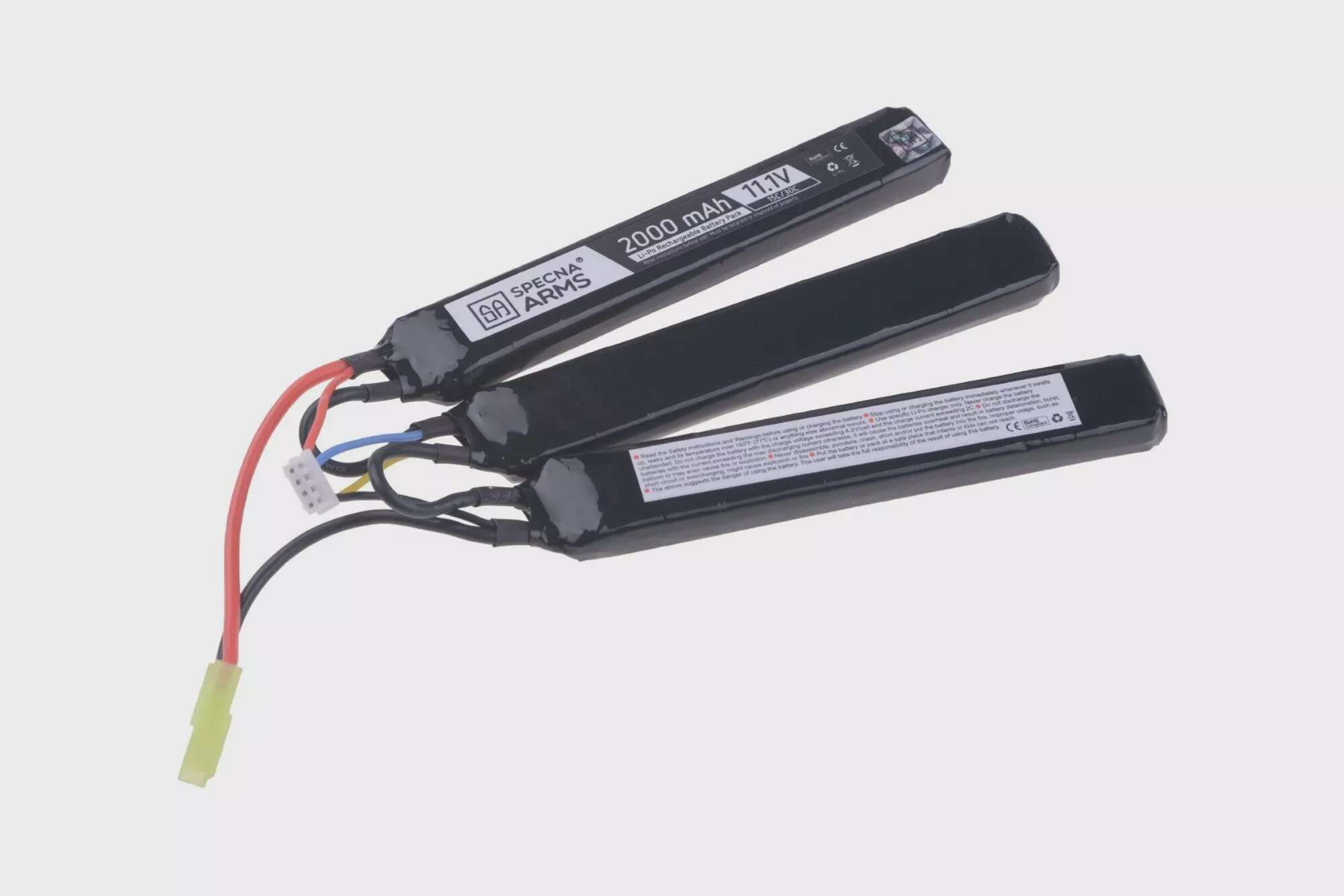LiPo 11,1V 2000mAh 15/30C Battery - Butterfly Configuration