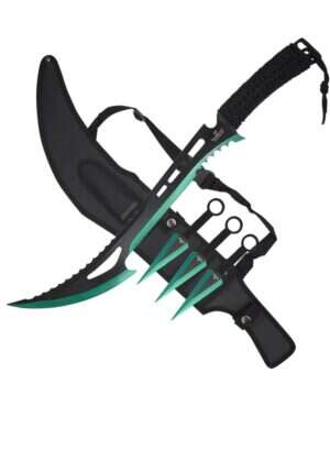 Snake Eye Tactical - Ninja Sword With Throwing Knife Set - HK-123BKG