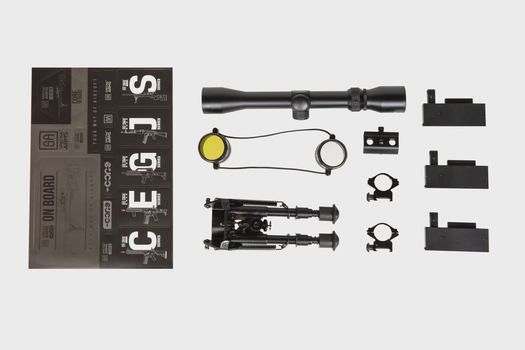 SA-S02 CORE™ High Velocity Sniper Rifle Replica with Scope and Bipod - Black