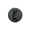 Handmade pendant with nordic rune made of swedish leather