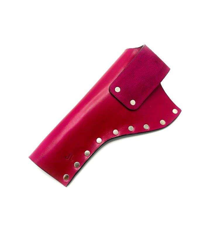 JJ Custom Works - Colt .45 Peacemaker Holster - Right - 4.75" - Pink - Plain - Nickel Studs