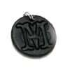 Svenskt Handarbete - Hänge till halsband - Old English 2 Handmade pendant from swedish quality leather