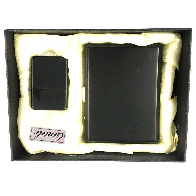 Bensintändare / Tändare - Bensin och cigarettetui - Gentelo 3 Gasoline / Oil Lighter with cigarett case - Gentelo