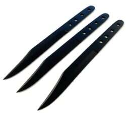 KASTKNIV - UNIK DESIGN - BBK-08 - 3-PACK MED LÄDERFODRAL!