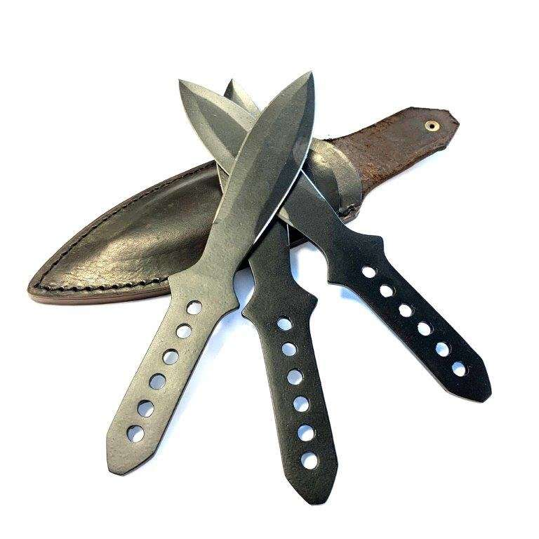 KASTKNIV - BILLIG KASTKNIV - 3pack m läderslida! 1 Throwing knife - Cheap throwing knife set of 3