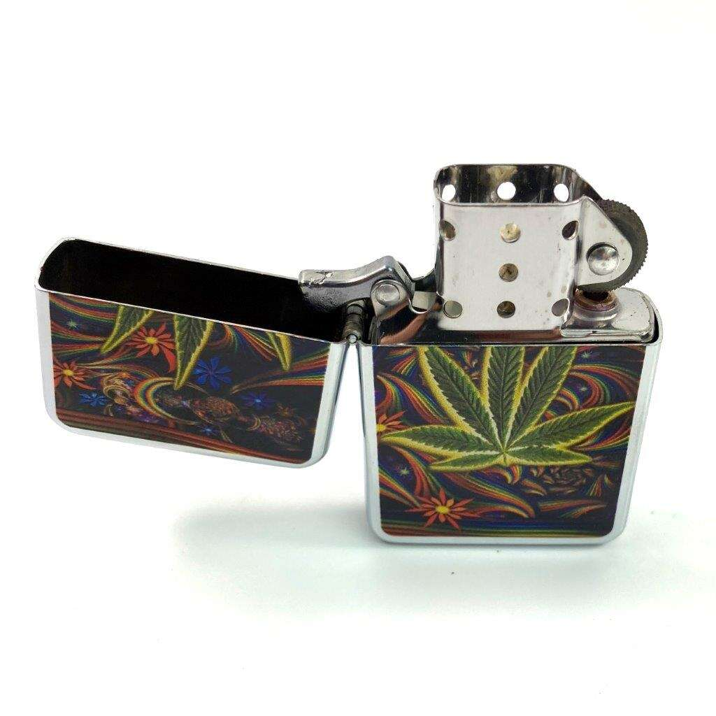 Gasoline / Oil Lighter - Gentelo - Cannabis 4 Gasoline / Oil Lighter - Gentelo - Cannabis