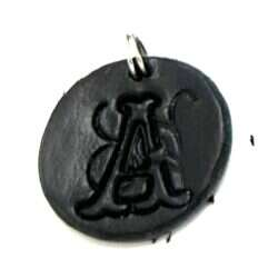 Handmade pendant from swedish quality leather