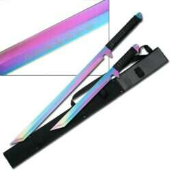 HK-1070RB - Ninja twin sword 27" and 18" overall