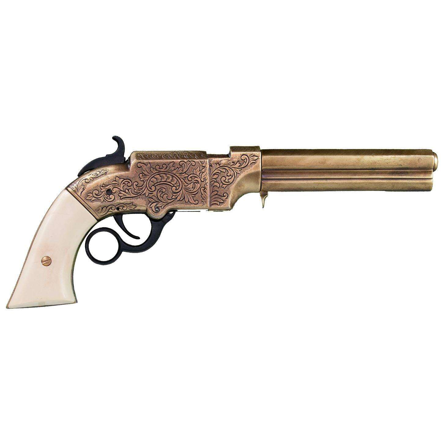 Replika 1854 Volcanic Pistol - 33 CM - Mässing 3 Replica 1854 Volcanic Pistol - 33 CM - Brass