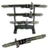 S-237/BK4 Samurai sword letter opener set 3 piece set