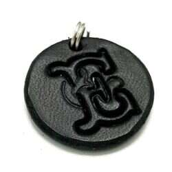 Handmade pendant from swedish quality leather