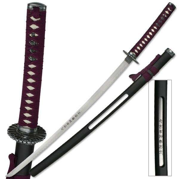 BladesUSA - Samurai Sword with Inscription on Blade - JS-627 3 Samuari Sword