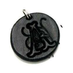 Handmade pendant from swedish quality leather