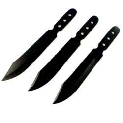 KASTKNIV - UNIK DESIGN - BBK-01 - 3-PACK MED LÄDERFODRAL!