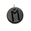 Handmade pendant with nordic rune made of swedish leather