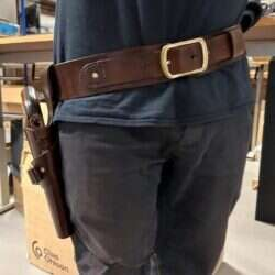 HandMade Gun Belt - Premium Swedish Tärnsjö Leather - JJ Custom Works