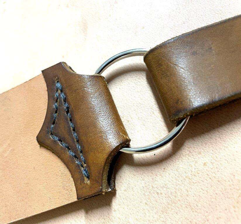 Handmade strigel / strap of Swedish leather from Tärnsjö