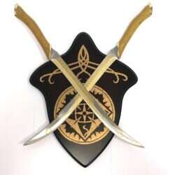 Fantasy svärd - Sagan om ringen - Legolas 2 korta svärd m. slidor