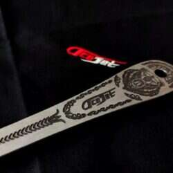 Acejet - Stinger D2 GRIZZLY - ANTIQUE - THROWING KNIFE - BY ADAM CELADIN