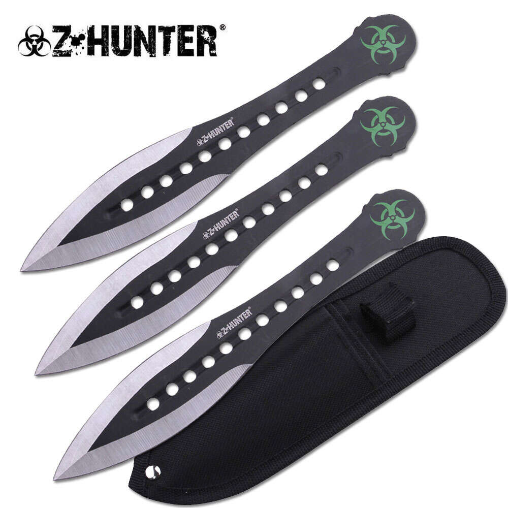 Z-Hunter - Throwing Knives - Set of 3 - ZB-163-3BK 2 Z-HUNTER - 163-3 - Set of 3 throwing knives