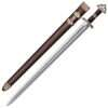 Cold Steel Damascus Viking Sword W. Leather Scabbard