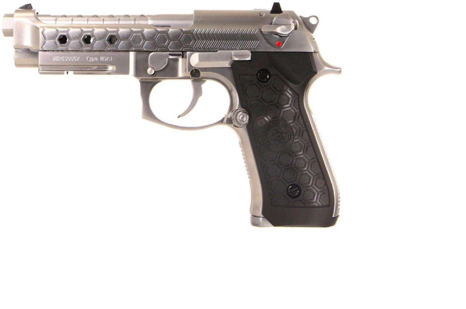 airsoft M92 Hex cut Silver Gas hopup