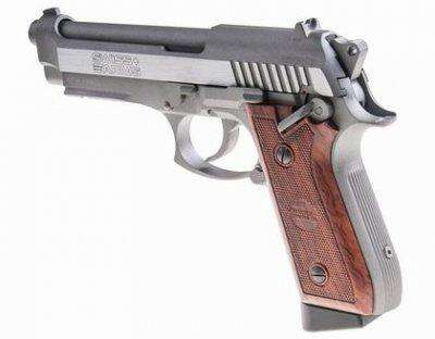 Swiss Arms - Stainless steel Beretta P92 - Replika Luftpistol - Blowback - co2 - 4.5mm