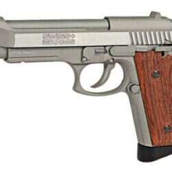 Swiss Arms - Stainless steel Beretta P92 - Replika Luftpistol - Blowback - co2 - 4.5mm