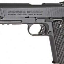 Swiss Arms - 1911 Military Tactical Rail - Replica Luftpistol - Blowback - co2 - 4.5mm