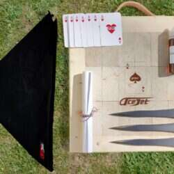 ACEJET - ELITE THROWING SET - BY ADAM CELADIN - 3 KNIFES + TARGET