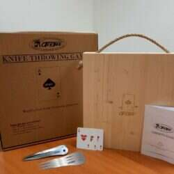 ACEJET - THROWING GAME MINI PLUS - BY ADAM CELADIN - 6 KNIFES + TARGET