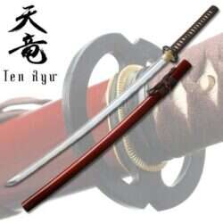 Ten Ryu TR-001RD Hand Forged Samurai Sword 40" Overall