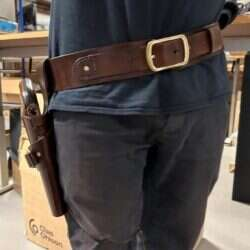 HandMade Gun Belt - Premium Swedish Tärnsjö Leather - JJ Custom Works