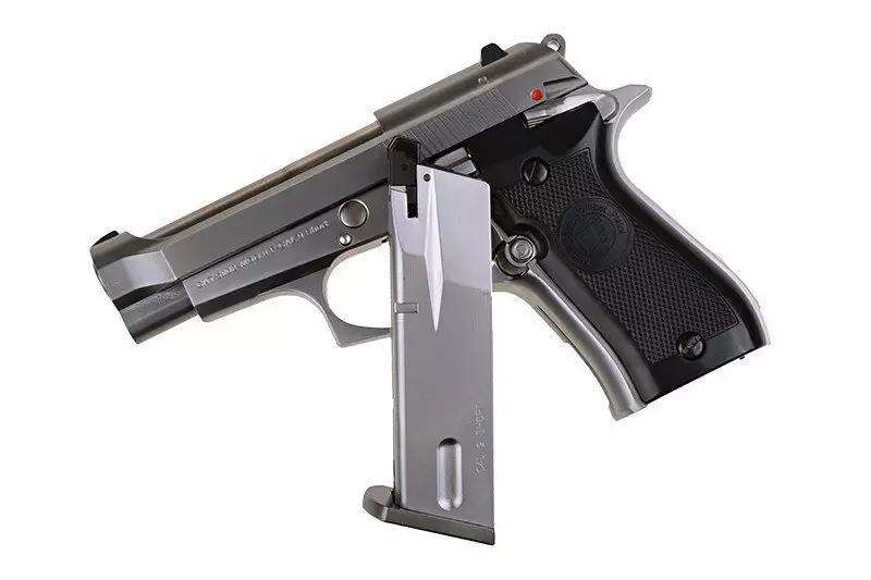 WE - M84 Mini pistol Replica - Silver - Gbb - 6mm airsoft 5 WE - M84 Mini pistol Replica - Silver - Gbb - 6mm airsoft