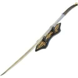 Fantasy Sword - Elf sword with text and tablestand