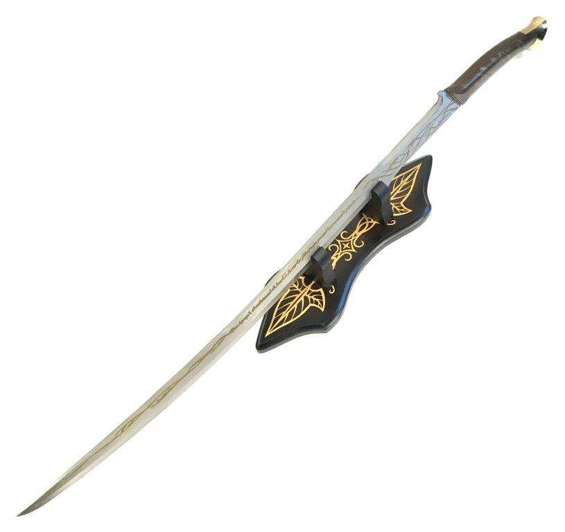 Fantasy Sword - Elf sword with text and tablestand