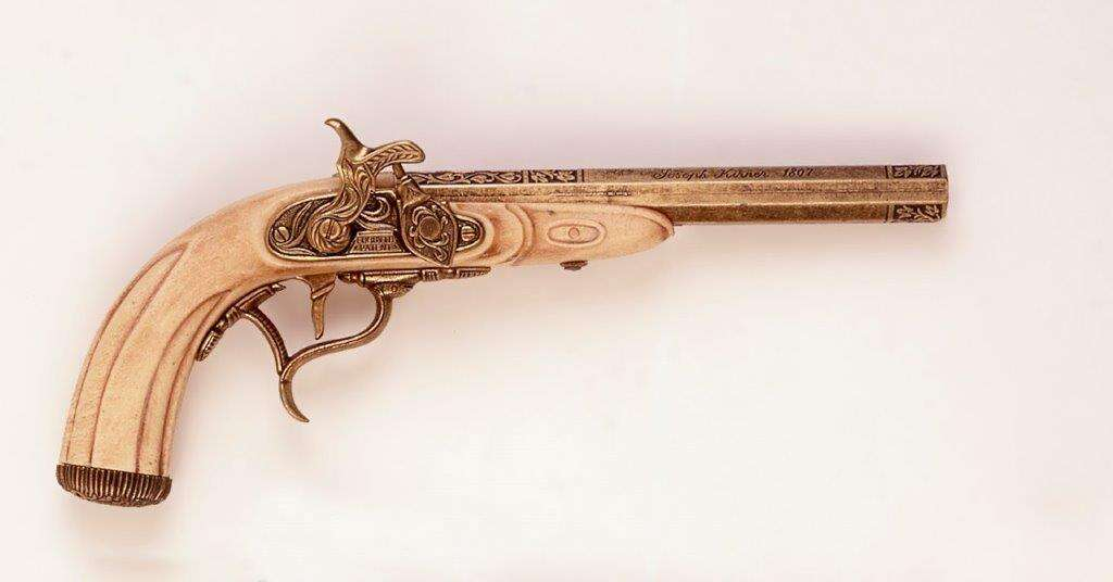 Kolser - Replika - 1800-tals - Joseph Kirner Slagslåspistol 3 Kolser - Replica - 19th century - Joseph Kirner Strikelock pistol