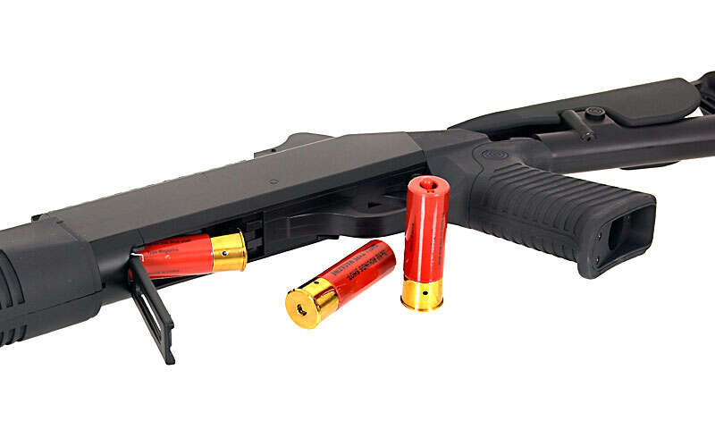 EE - TRI-SHOT M56DL Pump shotgun - Black 6mm airsoft 7 EE - TRI-SHOT M56DL Pump shotgun - Black 6mm airsoft