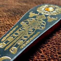 Acejet - Stinger D2 KNIGHT - 24K GOLD - THROWING KNIFE - BY ADAM CELADIN