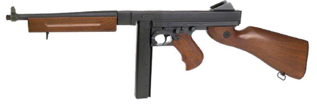 Thompson M1A1 Airsoft Replica SMG WWII - 2 Magasin - AEG - 6MM 3 Thompson M1A1 Airsoft Replica SMG WWII - 2 Magasin - AEG - 6MM