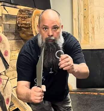 StoRM KnAx - Kastkniv - SweViking by Rille - Seax Viking kniv 6 StoRM KnAx - Kastkniv - SweViking by Rille - Seax Viking kniv
